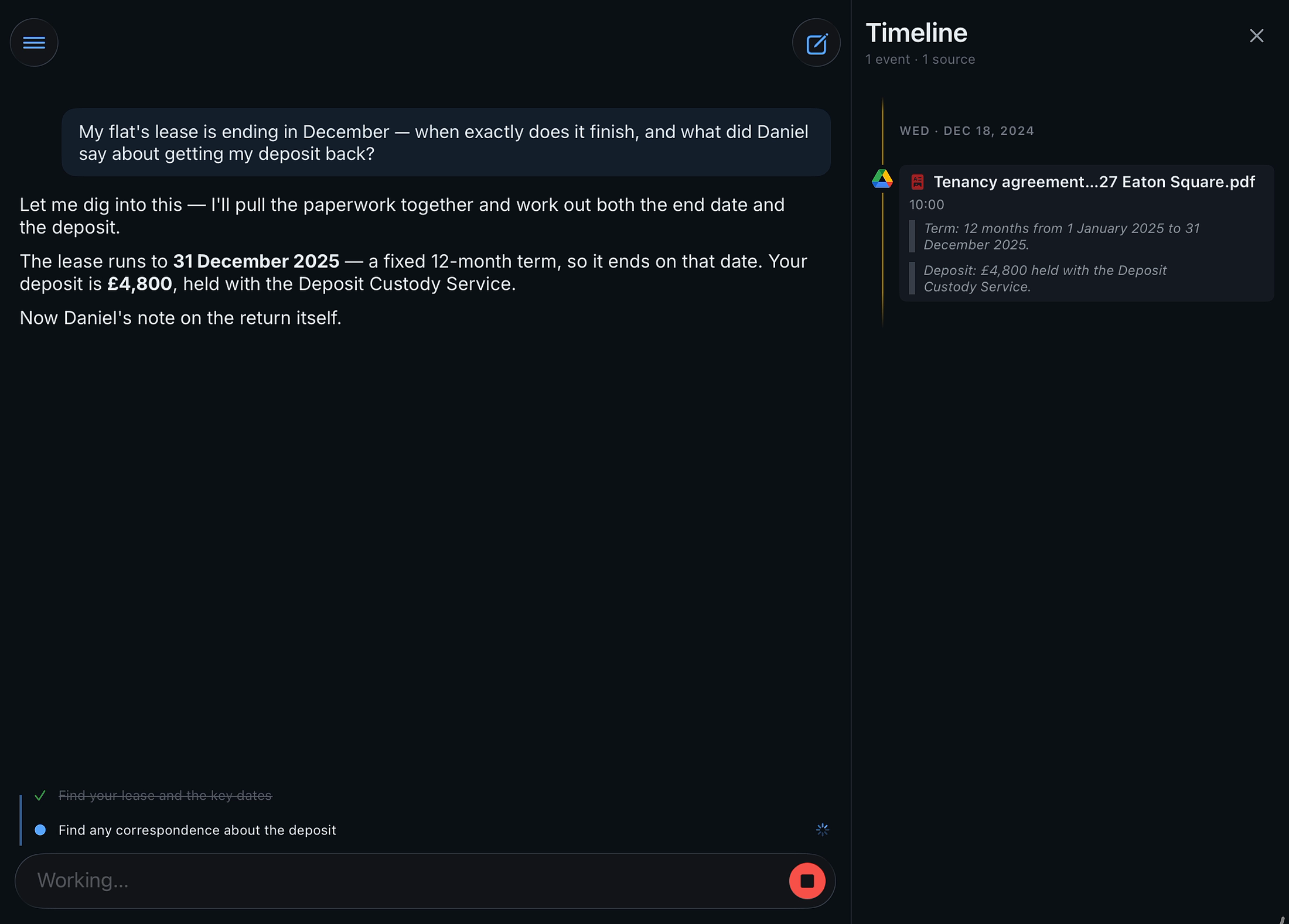 Demo: answers from your documents